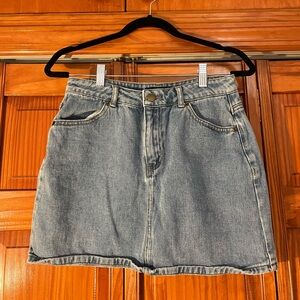 F21 denim/jean skirt